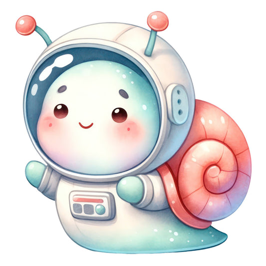 cute character, kawaii, space theme, astronaut, alien, whimsical, playful, coral pink, turquoise blue, soft pastels, gradient colors, children's fabric, baby quilt, nursery decor, cosmic theme, sci-fi, friendly character, smiling face, soft colors, blend fabric, modern whimsical, cute critter, space exploration, pink and blue, light blue, cream, gentle style, character panel, novelty print