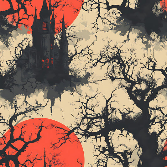 Blood Moon Manor Pattern 18 Quilting Cotton Fabric