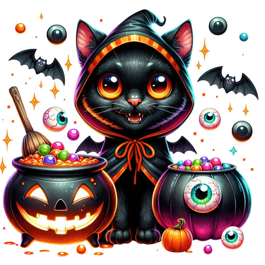 Halloween Wonder Animals Fabric Panel 148