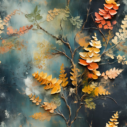 Gilded Ferns Pattern 11 Minky Fabric
