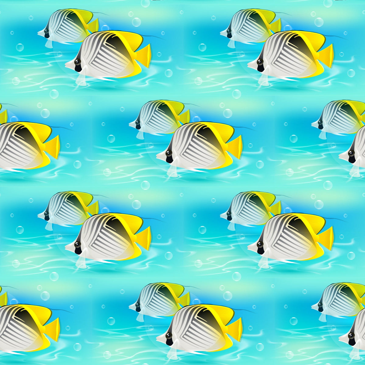 Tropical Shoreline Pattern 4 Minky Fabric