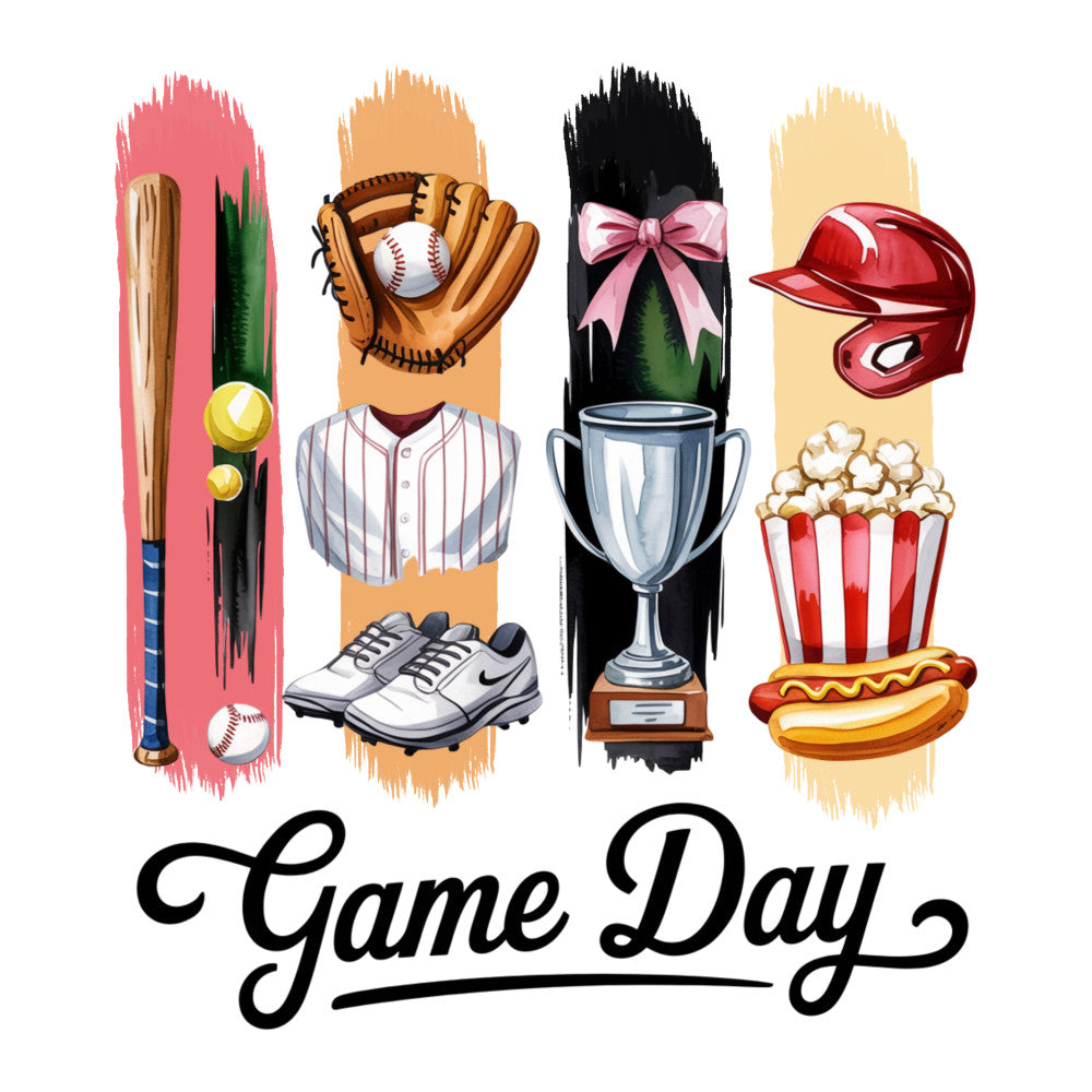 Baseball Brushstroke Fabric Panel 10