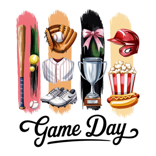 Baseball Brushstroke Fabric Panel 10