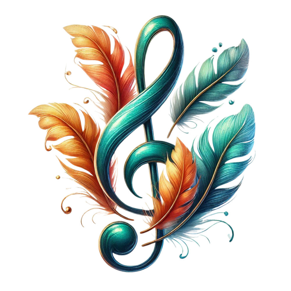 Musical Notes Fabric Panel 18