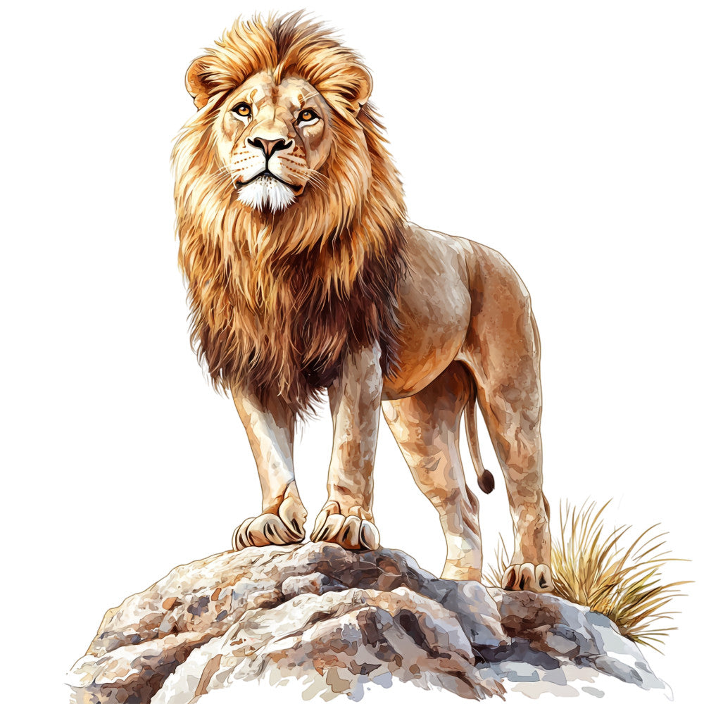 Watercolor Africa Fabric Panel 41