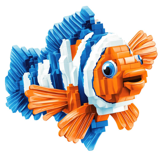 Building Bricks Animals Fabric Panel 20