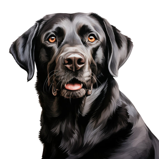 Watercolor Labrador Fabric Panel 14