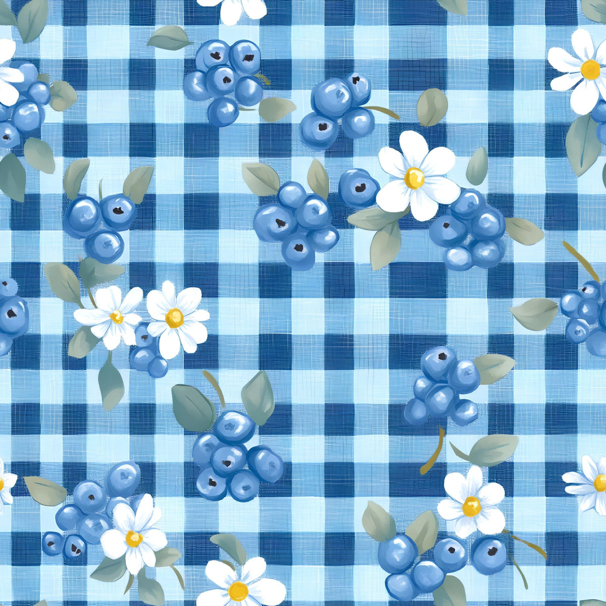 Strawberry Daisy Picnic Pattern 11 Minky Fabric
