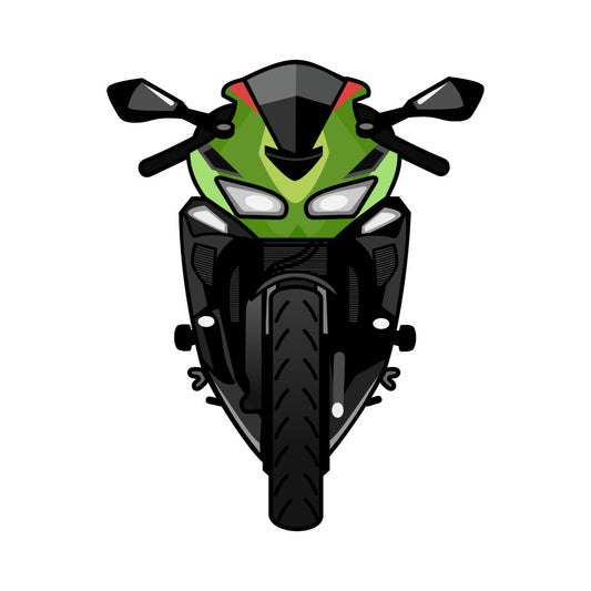 Cartoon Motorcycles Fabric Panel 6