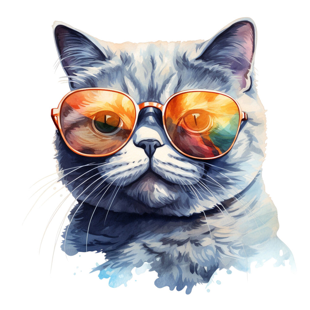 Cats with Sunglasses Fabric Panel 36