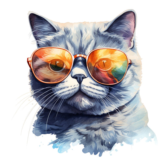 Cats with Sunglasses Fabric Panel 36