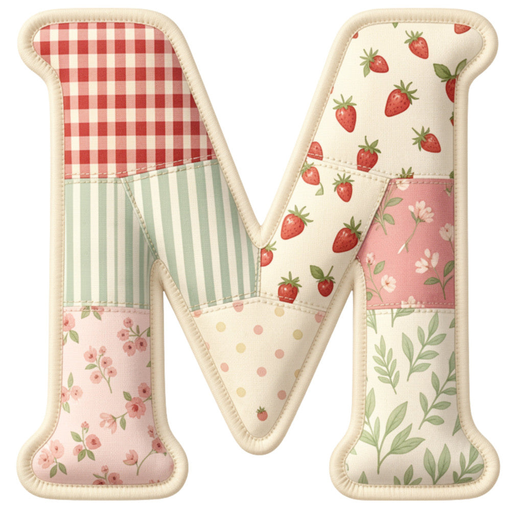 cream, red, pink, sage green, strawberry, gingham, plaid, floral, striped, vintage, farmhouse, rustic, cottage core, strawberries, roses, leaves, botanical, spring, summer, garden, patchwork, traditional, whimsical, polka dots, letter initial, monogram, nursery, baby quilt, wall hanging, decorative pillow