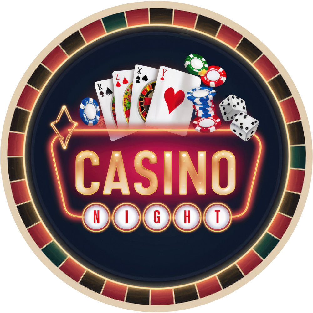 Watercolor Casino Fabric Panel 58