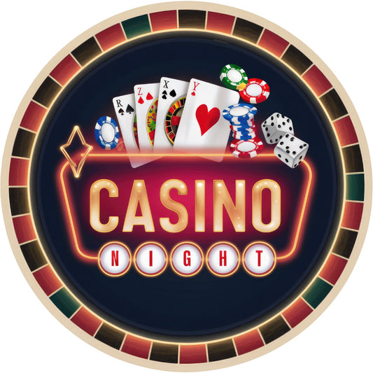 Watercolor Casino Fabric Panel 58