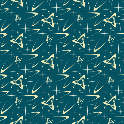 Midcentury Sparkle Pattern 6 Minky Fabric