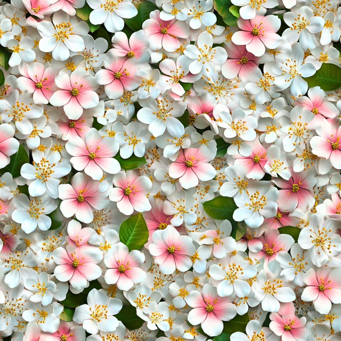 Realistic Flowers Pattern 42 Quilting Cotton Fabric