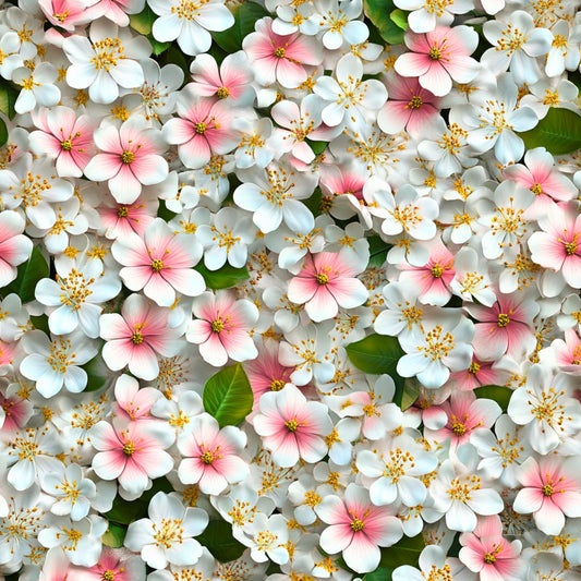 Realistic Flowers Pattern 42 Quilting Cotton Fabric