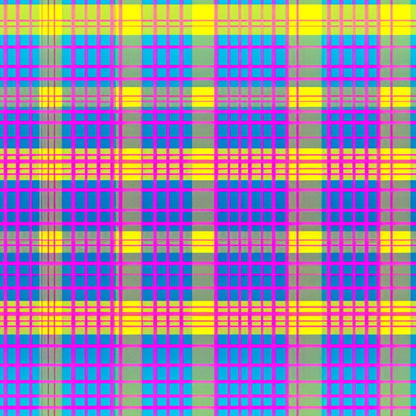 Electric Plaid Pattern 9 Minky Fabric