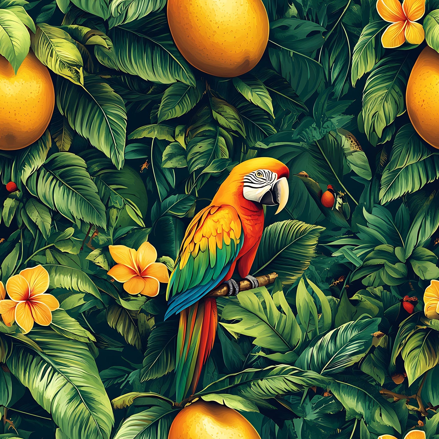 Mango In The Wild Pattern 11 Quilting Cotton Fabric