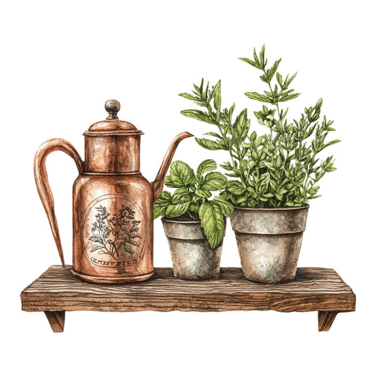 Vintage Garden Fabric Panel 36