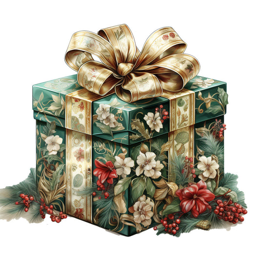 Elegant Christmas Fabric Panel 34