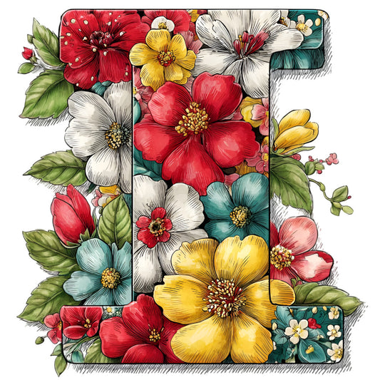 Wedding Alphabet Fabric Panel 14