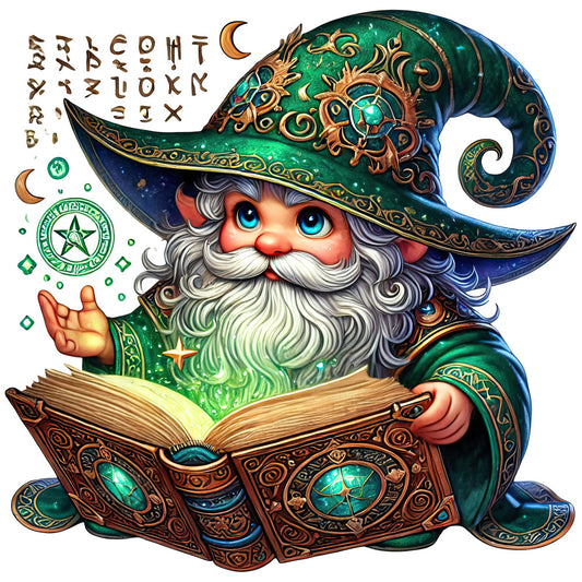 Wizard Gnomes Fabric Panel 4