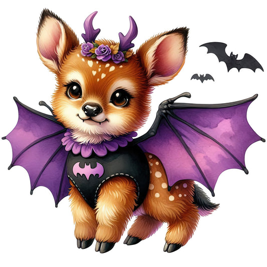 Halloween Wonder Animals Fabric Panel 34