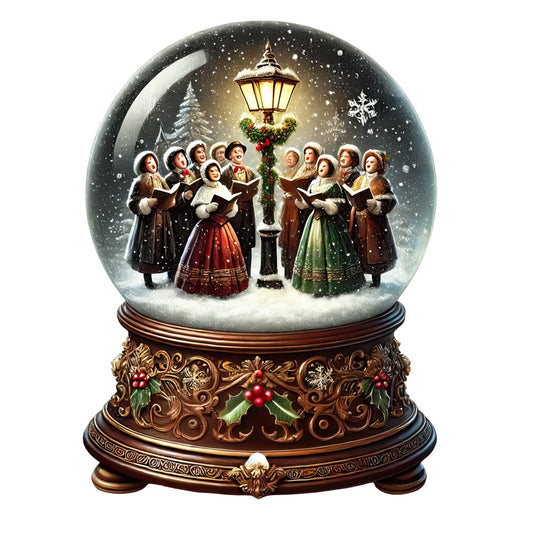 Christmas Snow Globes Fabric Panel 72