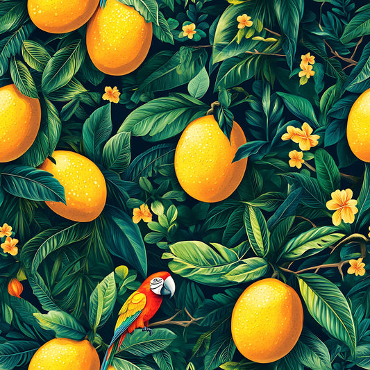 Mango In The Wild Pattern 2 Quilting Cotton Fabric