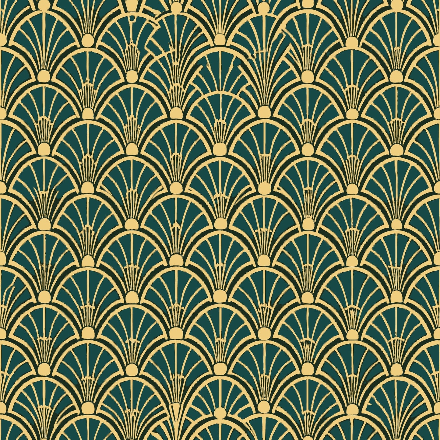 Art Deco Pattern 45 Quilting Cotton Fabric