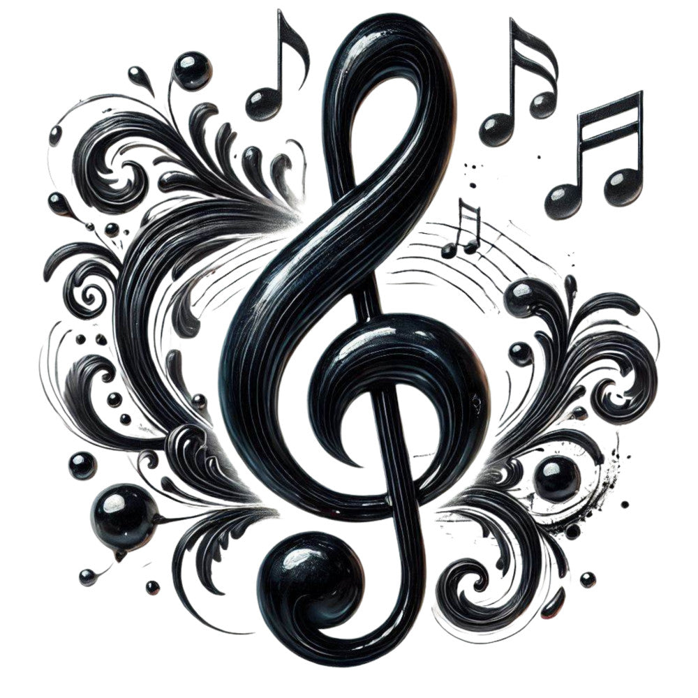 Musical Notes Fabric Panel 9