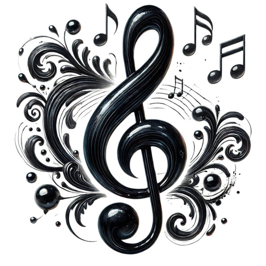 Musical Notes Fabric Panel 9