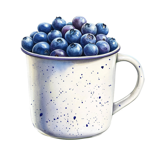 Blueberry Gardens Fabric Panel 34