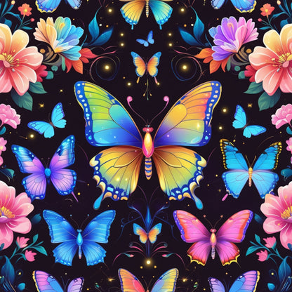 Luminous Wings Pattern 23 Minky Fabric