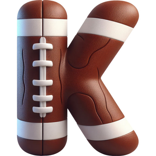 Football Alphabet Fabric Panel 19