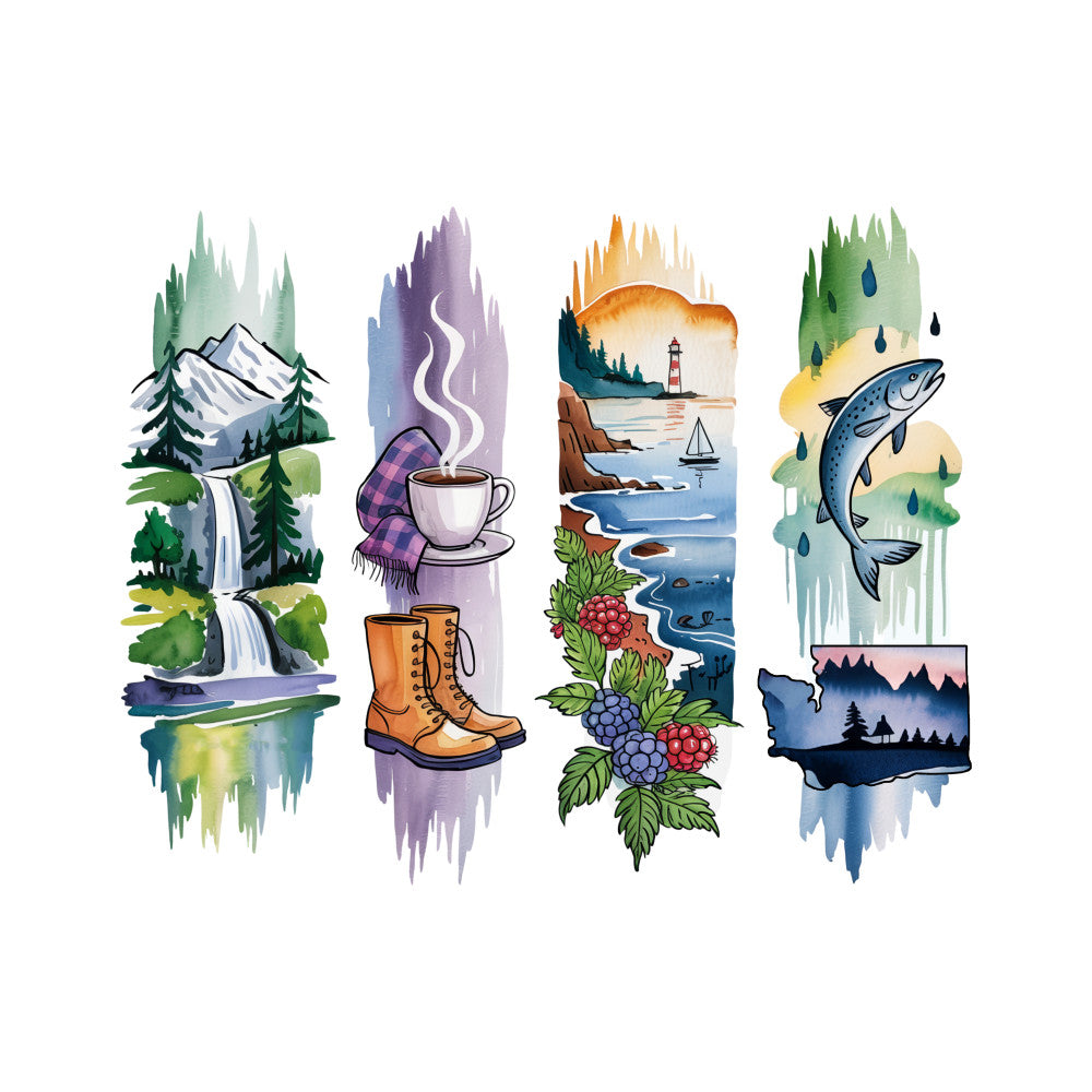 Brushstroke State Fabric Panel 40