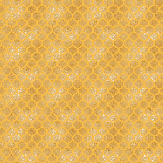 Navy and Gold Celebration Pattern 5 Quilting Cotton Fabric