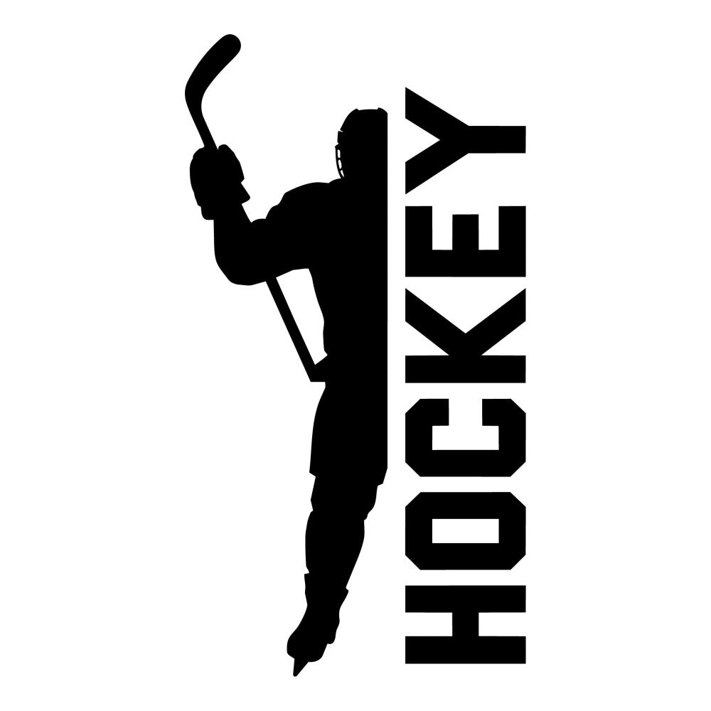 hockey, sports, black silhouette, athlete, ice hockey player, hockey stick, sports themed, modern, masculine, monochrome, black and white, action pose, athletic, winter sports, recreation, youth sports, team sports, black fabric, bold graphics, contemporary, sports fan, hockey apparel, competitive sports, dynamic pose, energetic, casual style, sports illustration, silhouette art