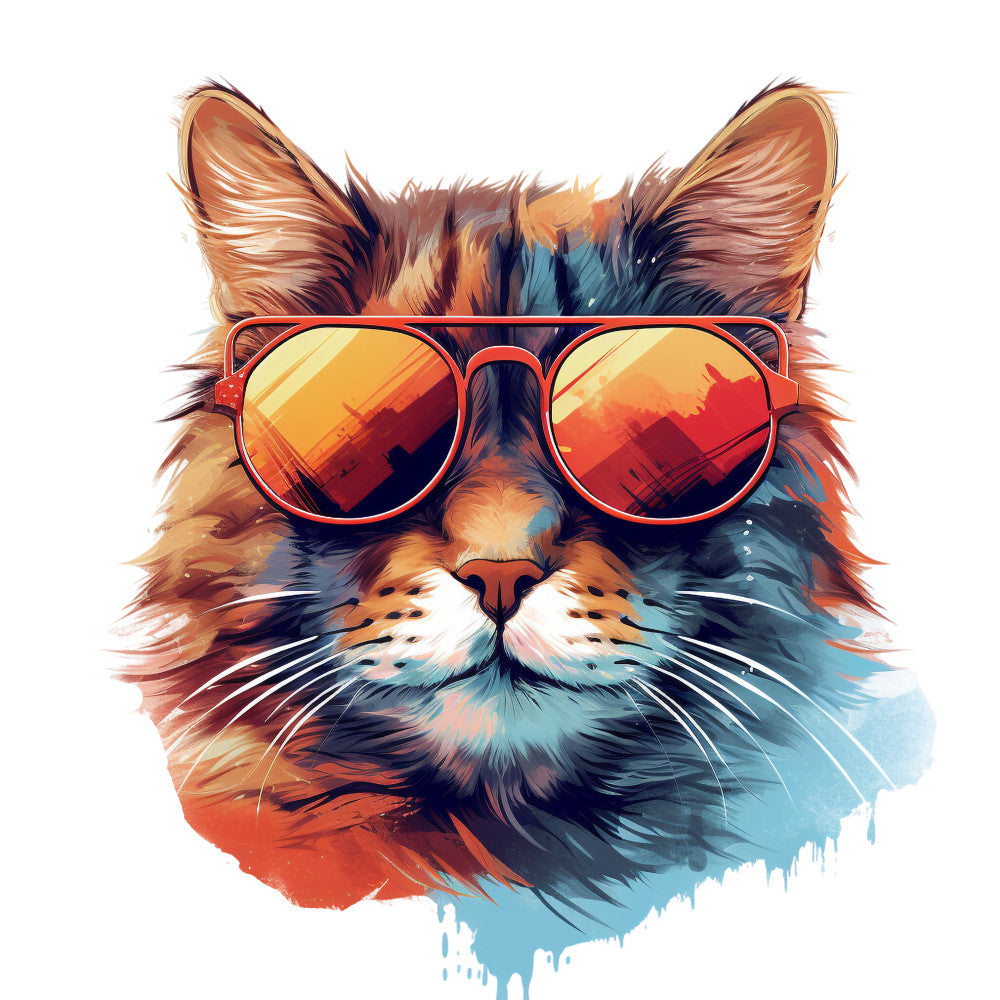 Cats with Sunglasses Fabric Panel 29