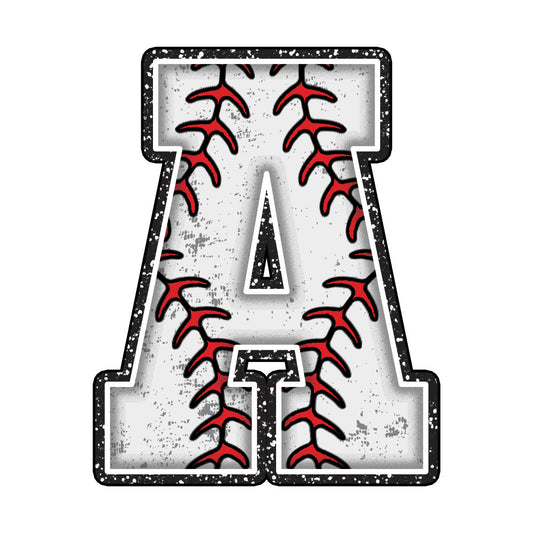 Baseball Alphabet Fabric Panel 11
