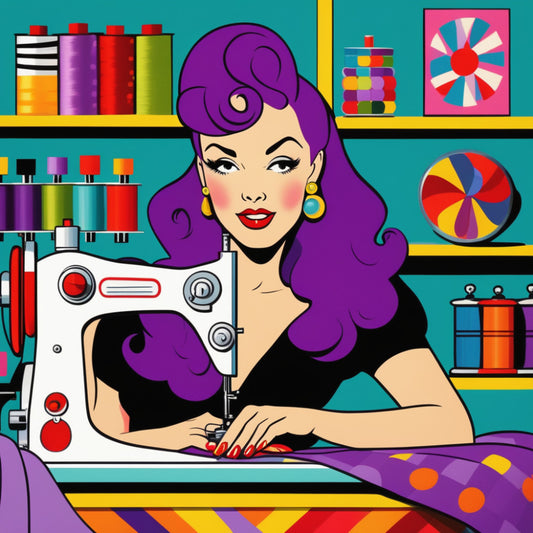 Pop Art Sewing Fabric Panel 83