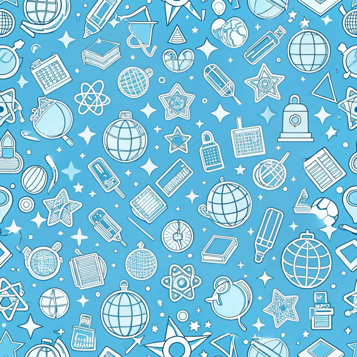 Homework Doodles Pattern 12 Minky Fabric