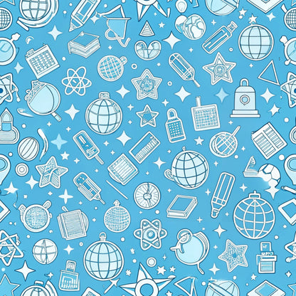 Homework Doodles Pattern 12 Minky Fabric