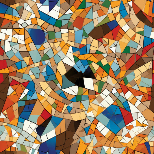 Mosaic Art Pattern 18 Quilting Cotton Fabric