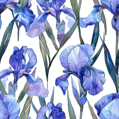 Indigo Garden Pattern 8 Minky Fabric