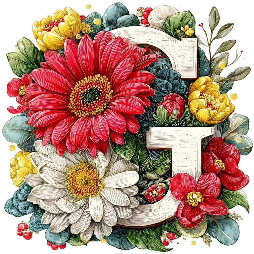 Wedding Alphabet Fabric Panel 12