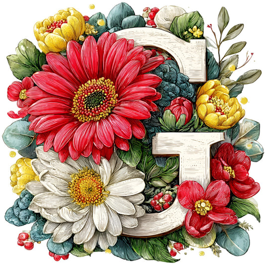 Wedding Alphabet Fabric Panel 12