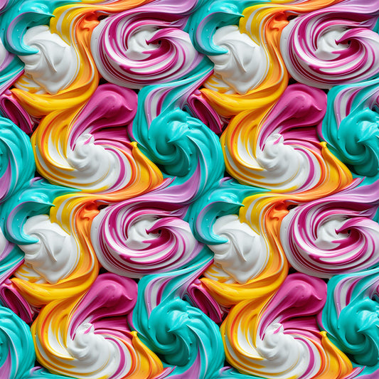 Yummy Frosting Pattern 6 Quilting Cotton Fabric