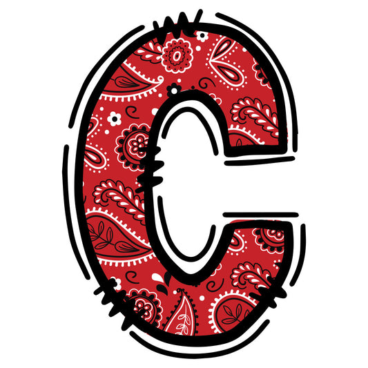 Cowboy Alphabet Fabric Panel 4